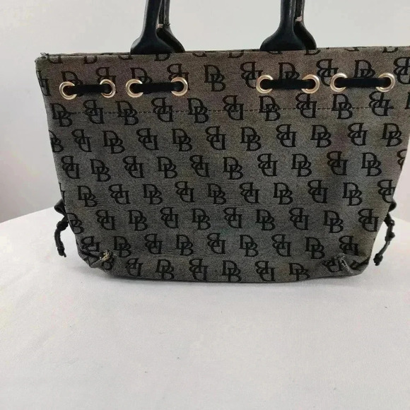 Dooney & Bourke black canvas signature tote - Picture 6 of 11